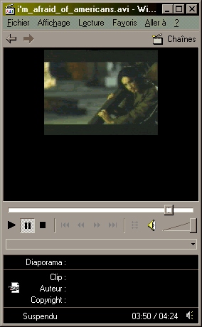 I'm afraid of americans de Bowie avec Trent Reznor